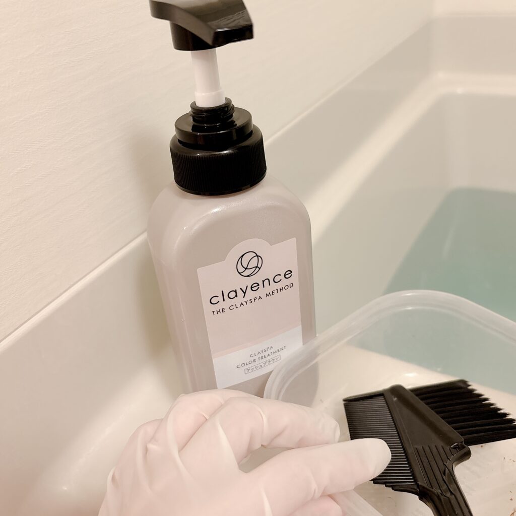 クレイエンス クレイスパ カラートリートメントを塗る準備
