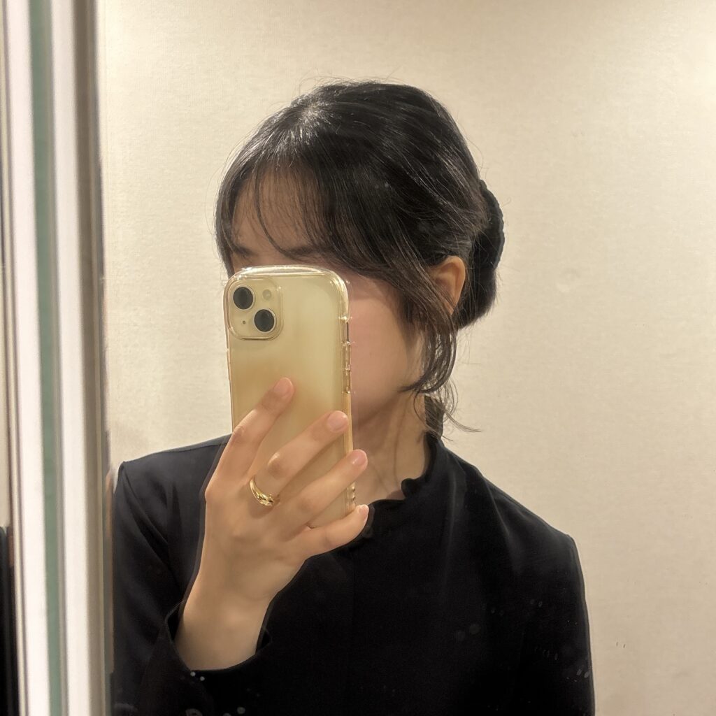 30代グレイヘア移行中の様子
